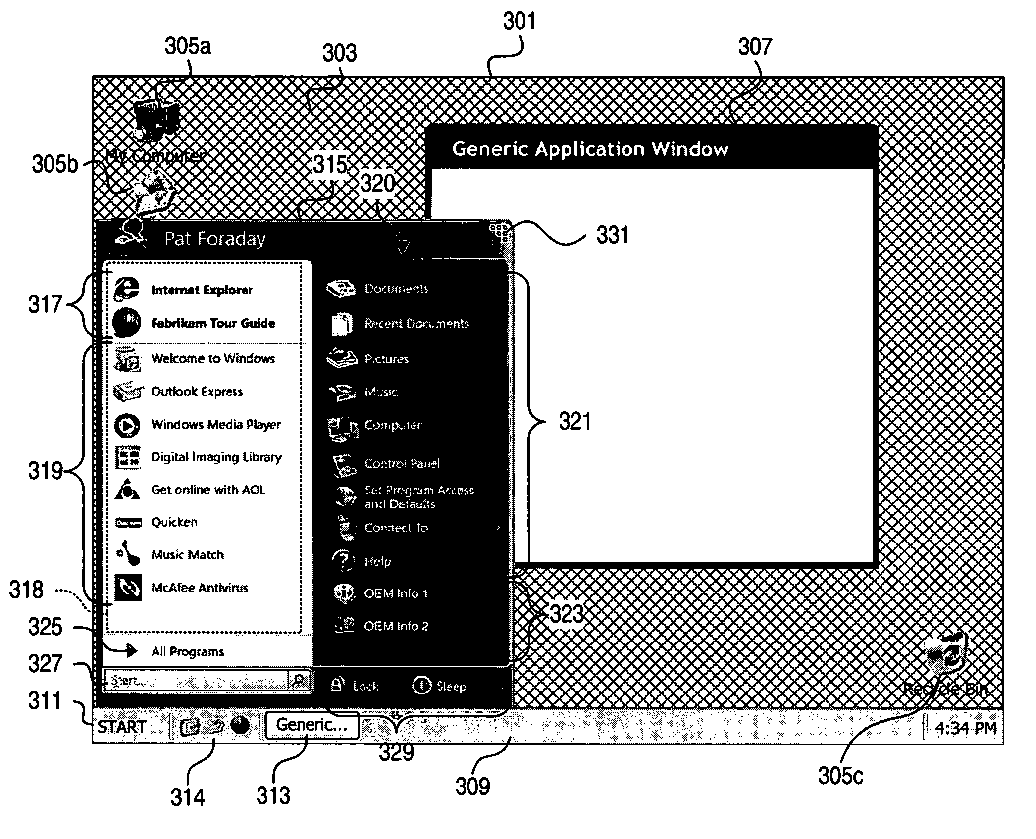 Operating system launch menu program listing