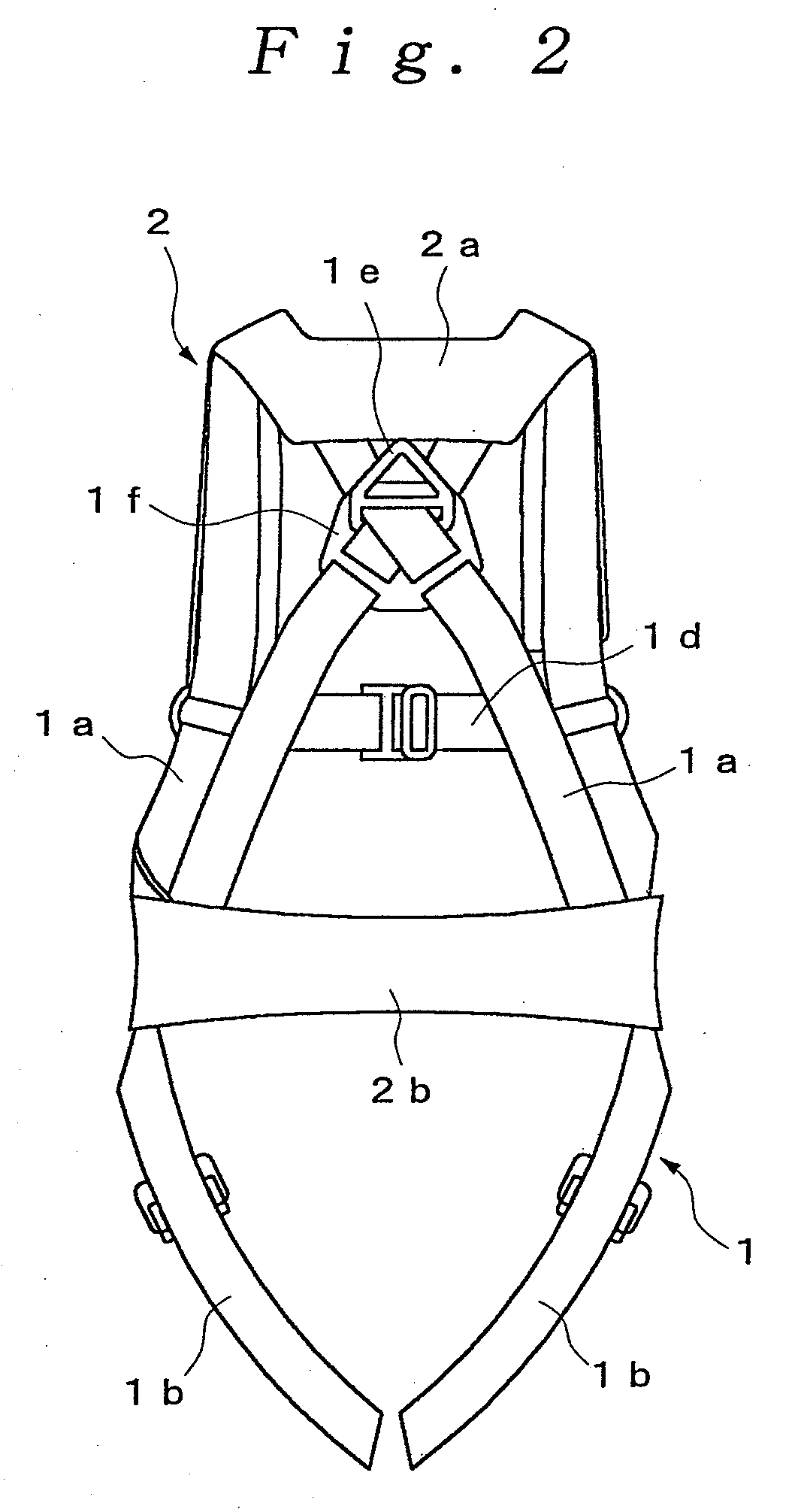 Harness type safety belt