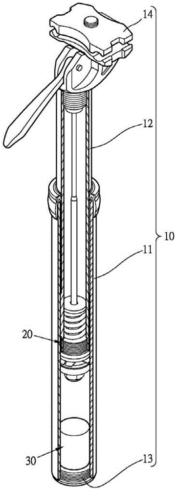 Adjustable limit device in bicycle seat tube