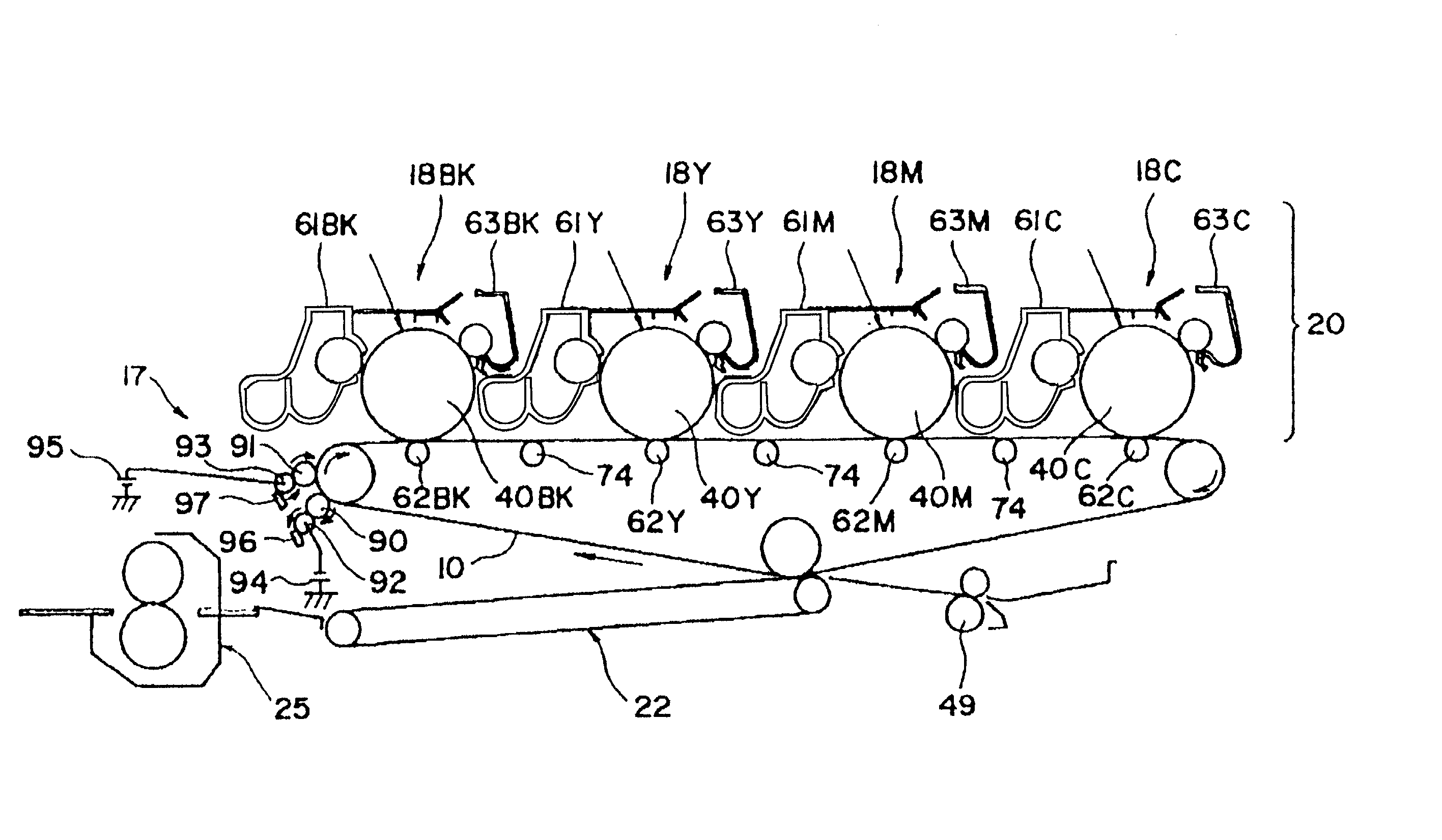 Image forming apparatus, and process cartridge for use in image forming apparatus