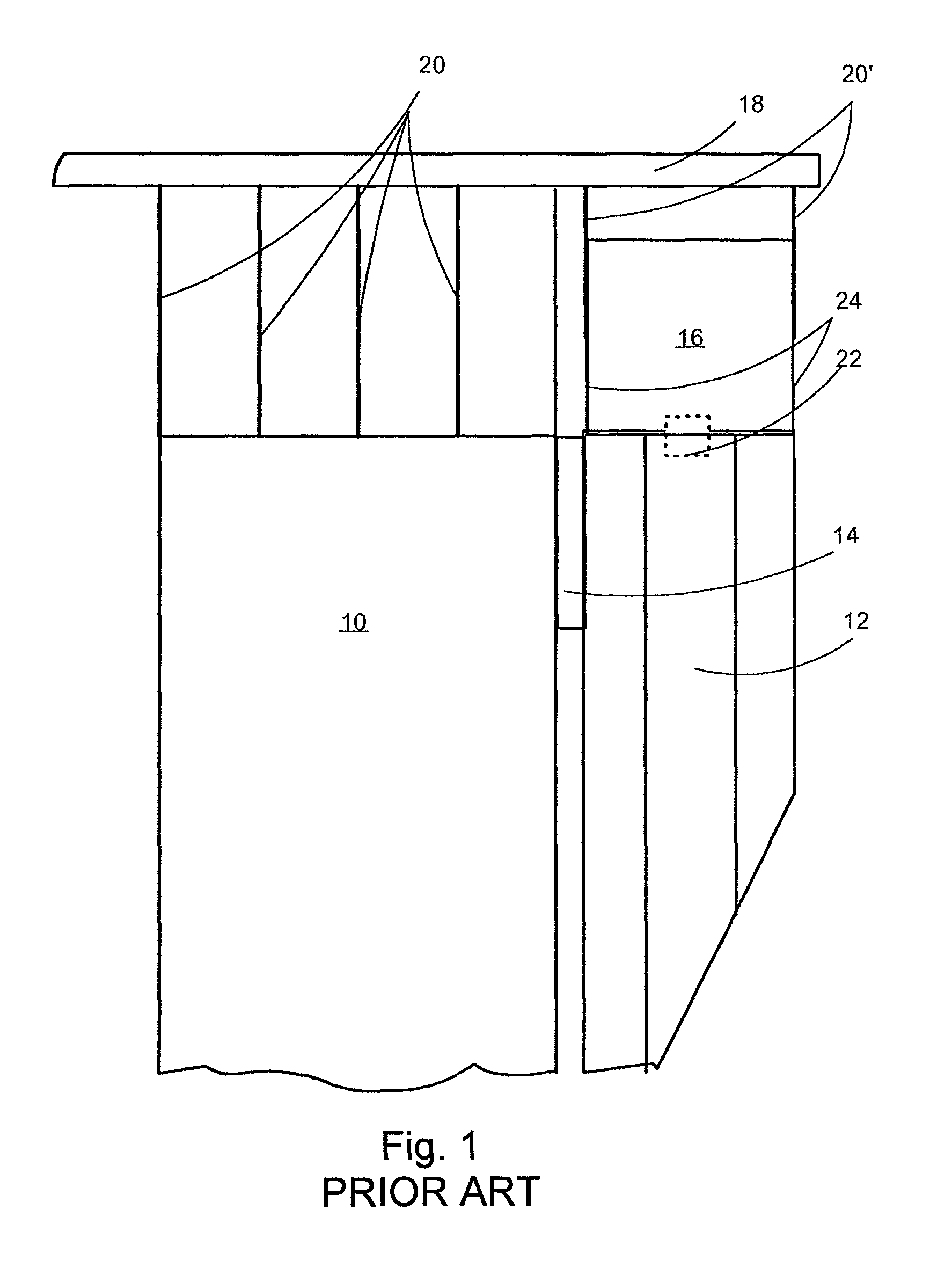 Separator construction of a fluidized bed boiler