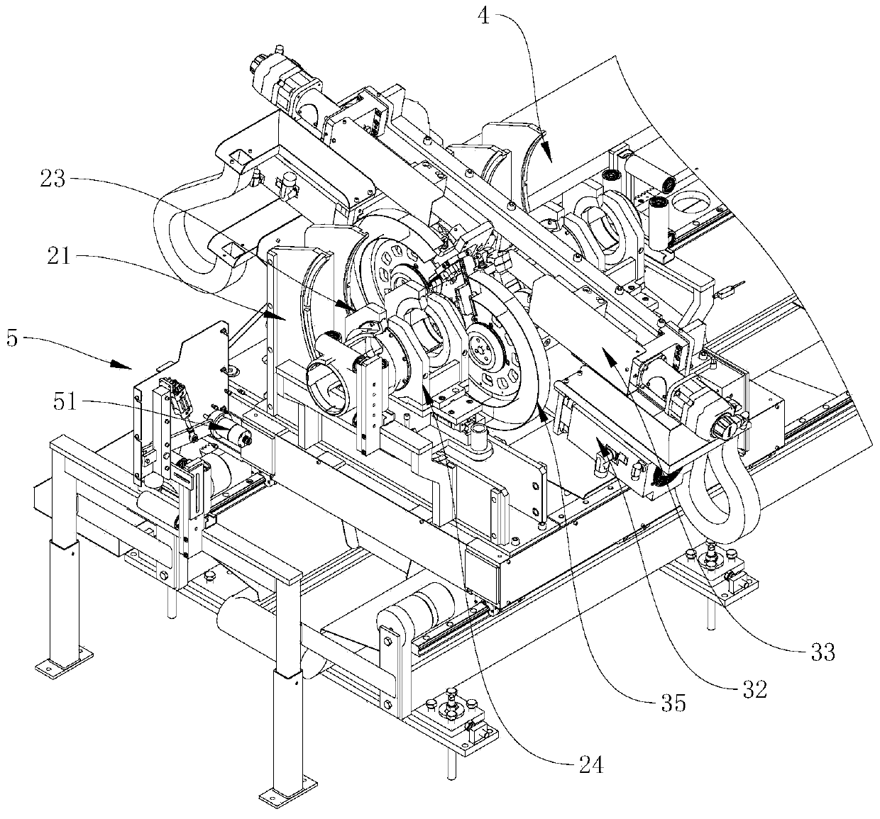 Saw cutting machine for special pipes