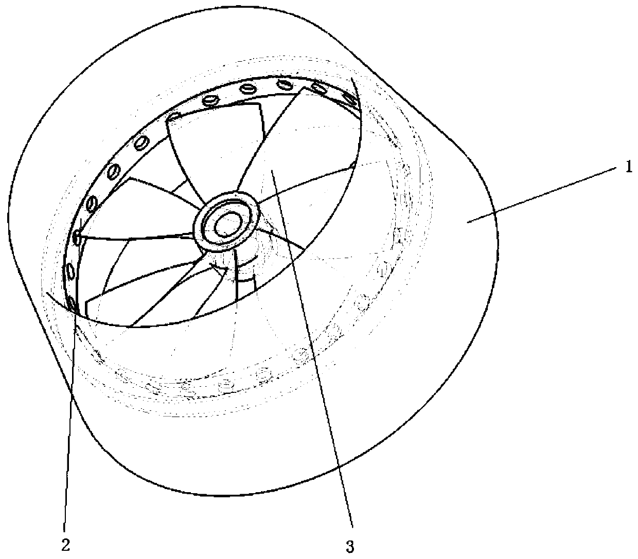 Open-hole deflector and pump-jet propeller based on open-hole deflector method