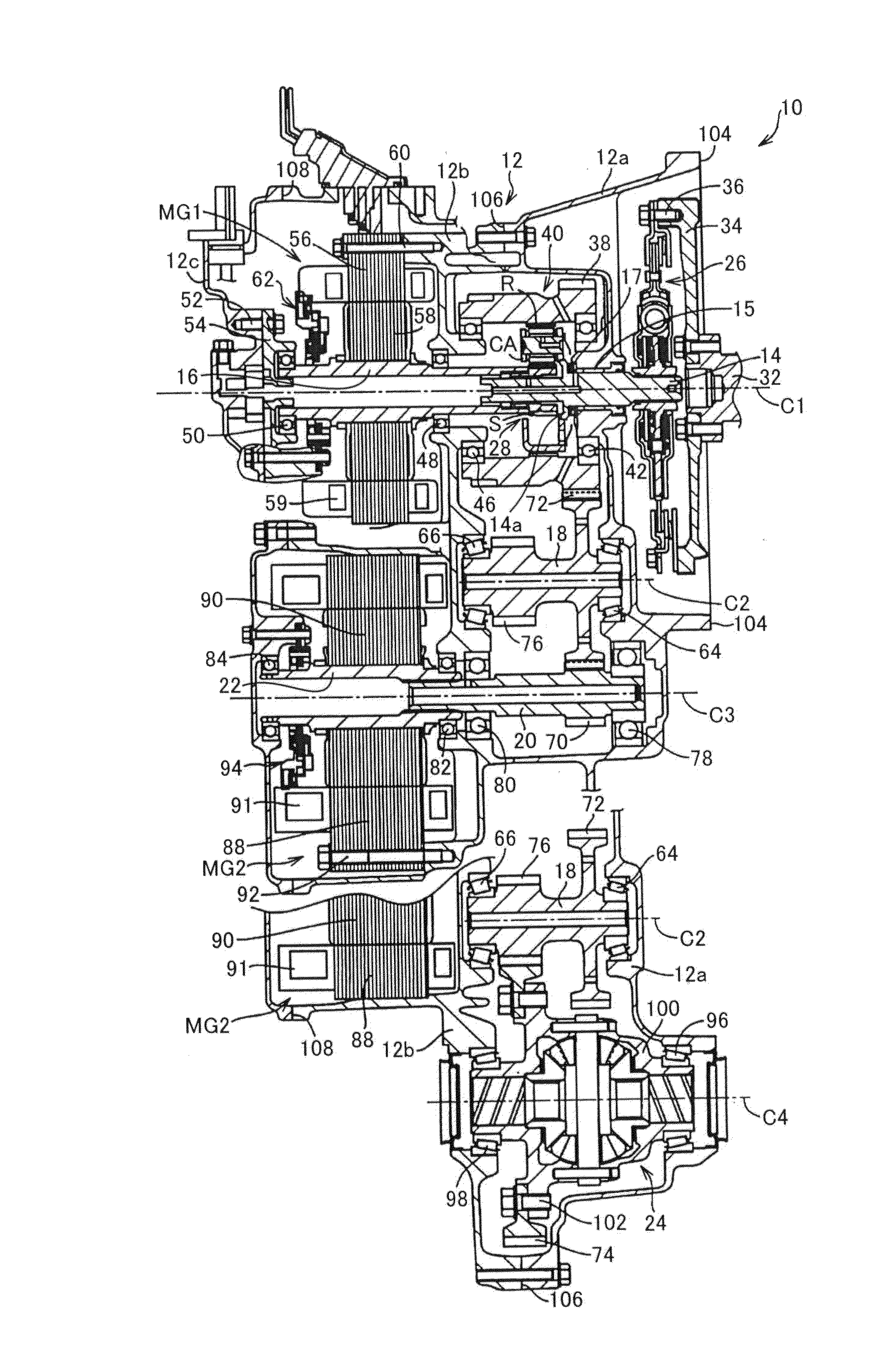 Hybrid vehicle driving apparatus