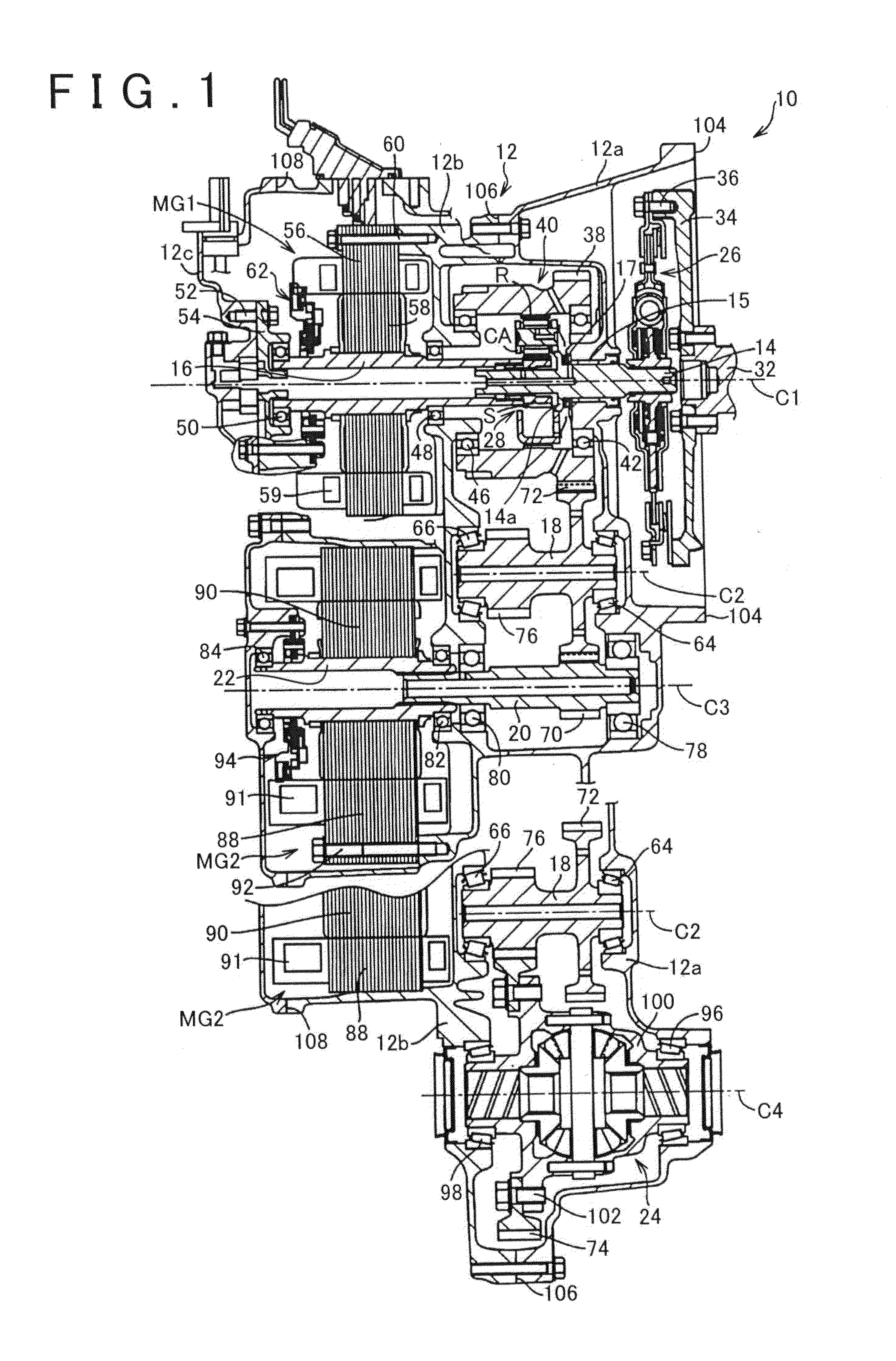 Hybrid vehicle driving apparatus