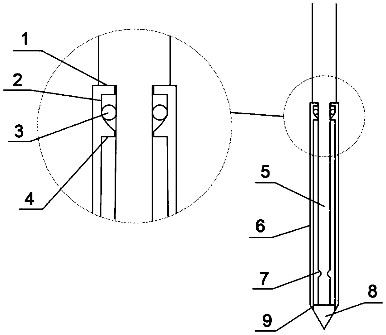 Soil sampler for static sounding equipment