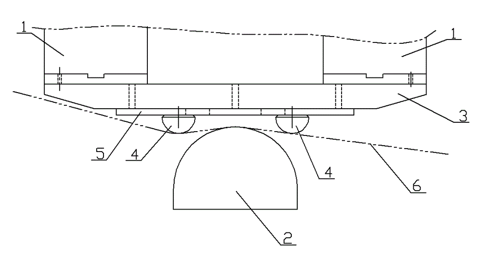 Short and straight section row bending device of boiler diaphragm type wall