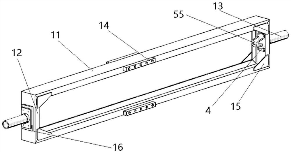 A horizontal hydraulic cylinder deflection and stability test platform and self-weight deflection test method