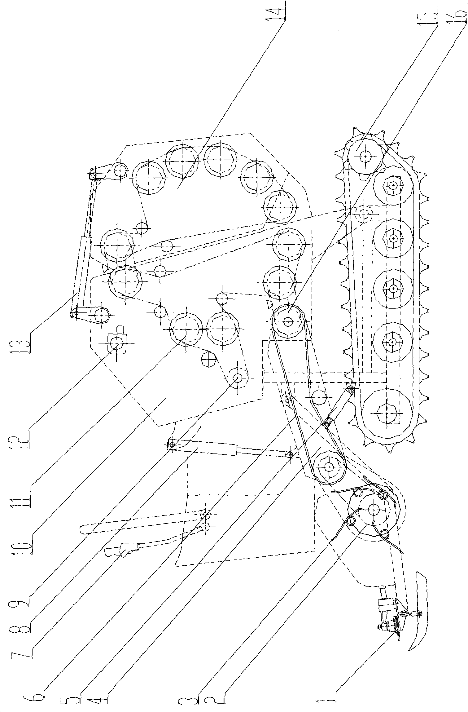 Method for cutting, picking up and bundling straw stalks and device thereof