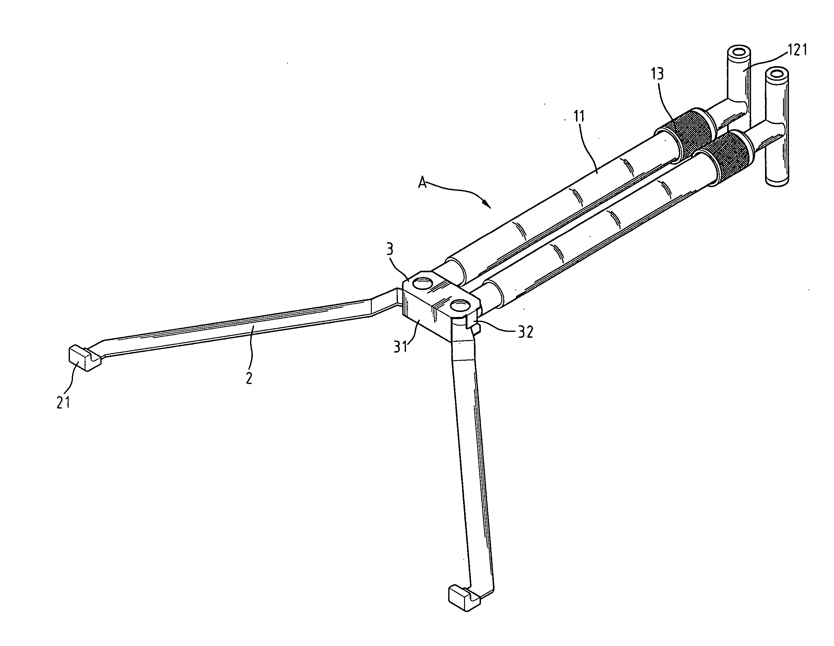 Supporting easel for notebook computer