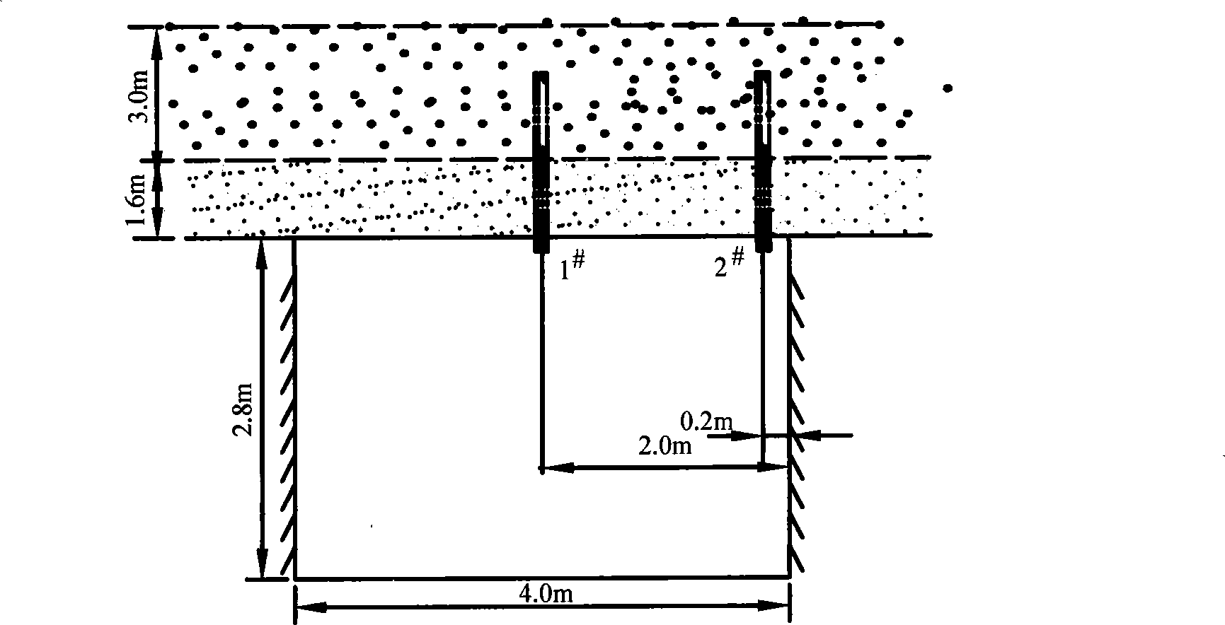 Down-hole mining space top board separation layer prealarming method