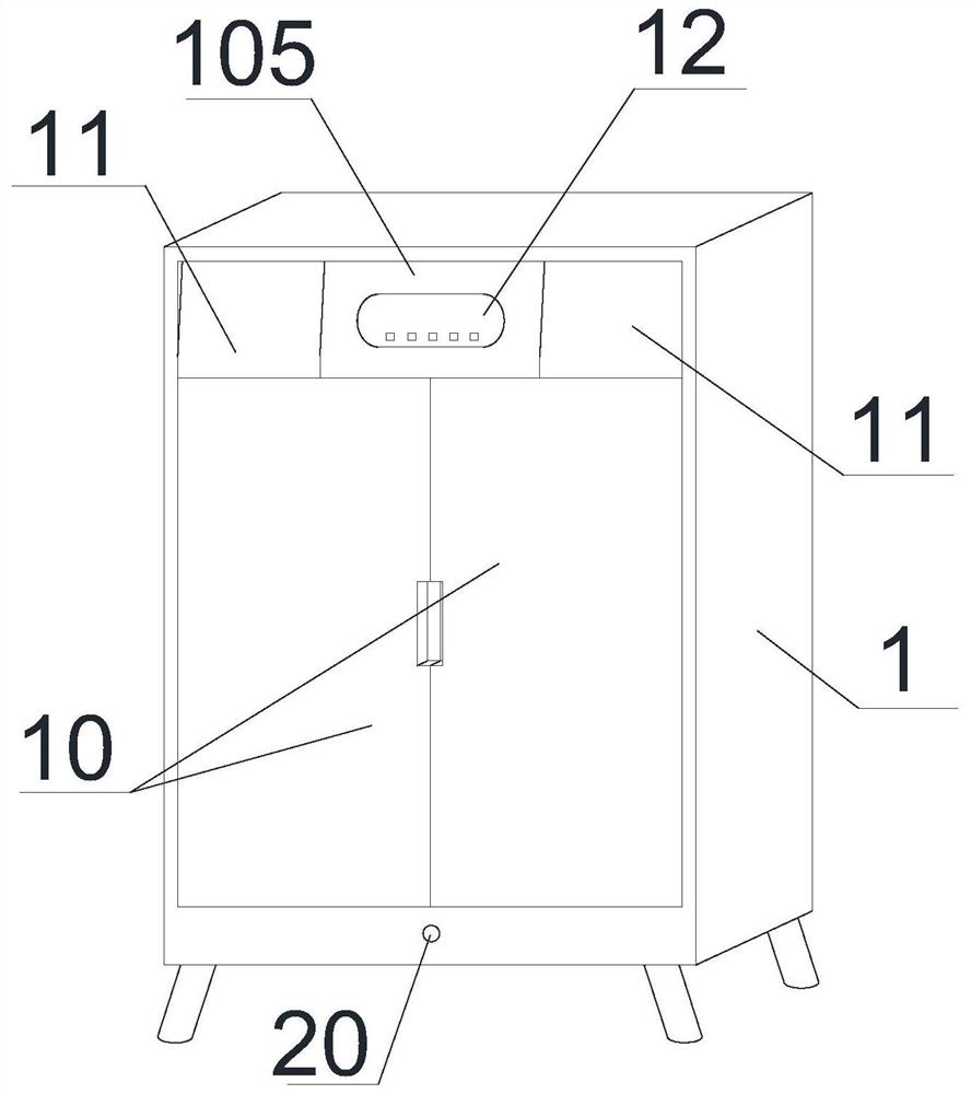 Smart home disinfection and nursing shoe cabinet and using method thereof