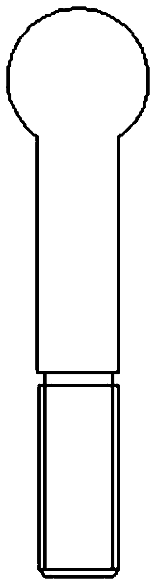 Ball stud size detection method and device, computer equipment and storage medium