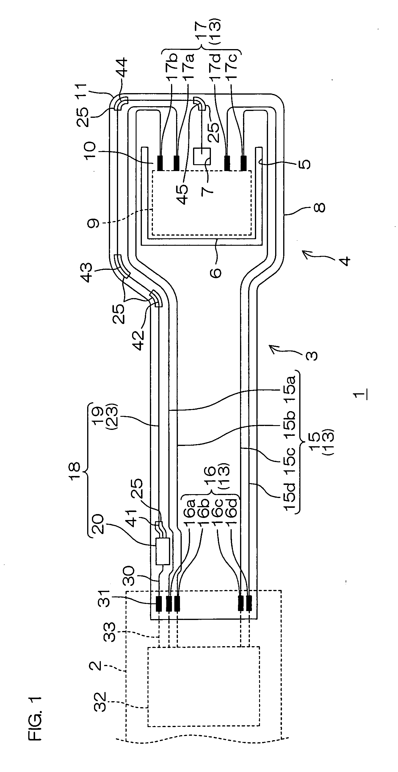 Suspension board with circuit