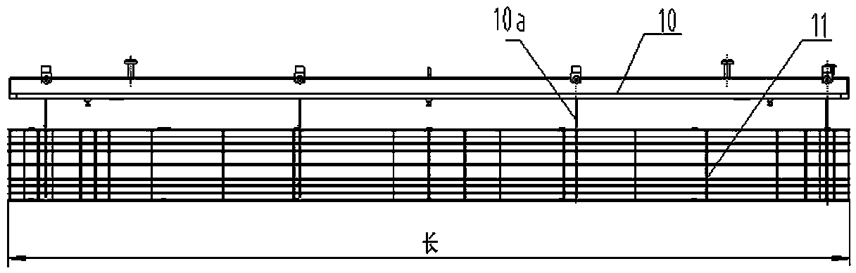 Tooling for assembling a reinforced mesh cage