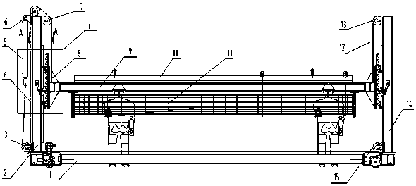 Tooling for assembling a reinforced mesh cage