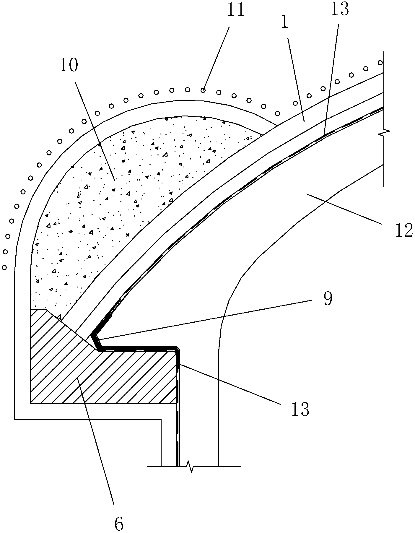 Large-span tunnel arch secondary lining steel bar binding construction method based on skeleton beams