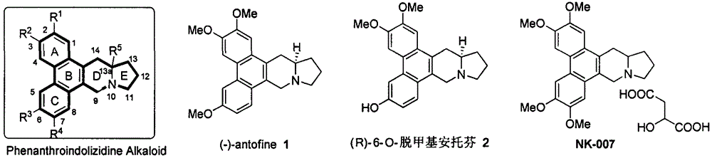 Phenanthroindolizidine alkaloid quaternary ammonium salt derivative and preparation and plant virus resisting application thereof