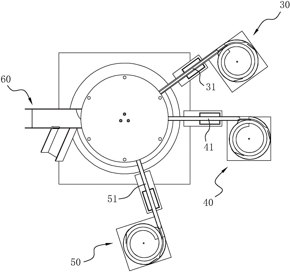 Emulsion pump automatic assembling device