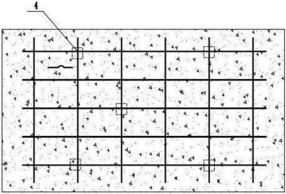 Concrete foundation prefabricated slab and construction method thereof