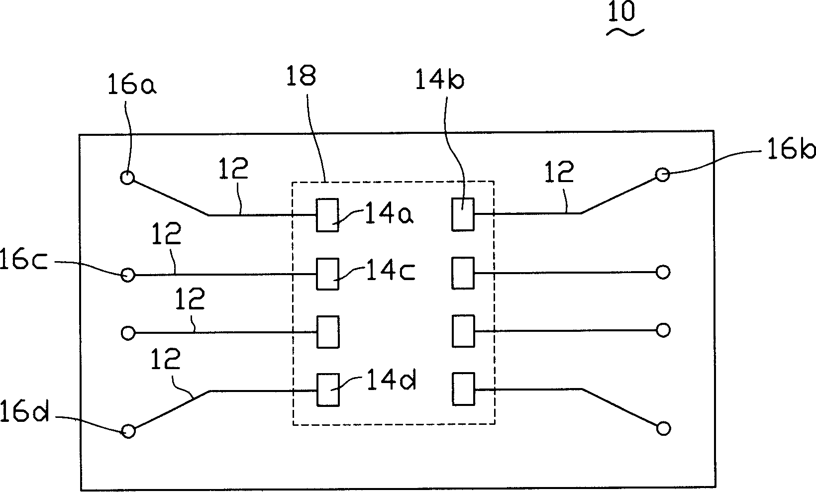 Printing circuit board with modified power zone block