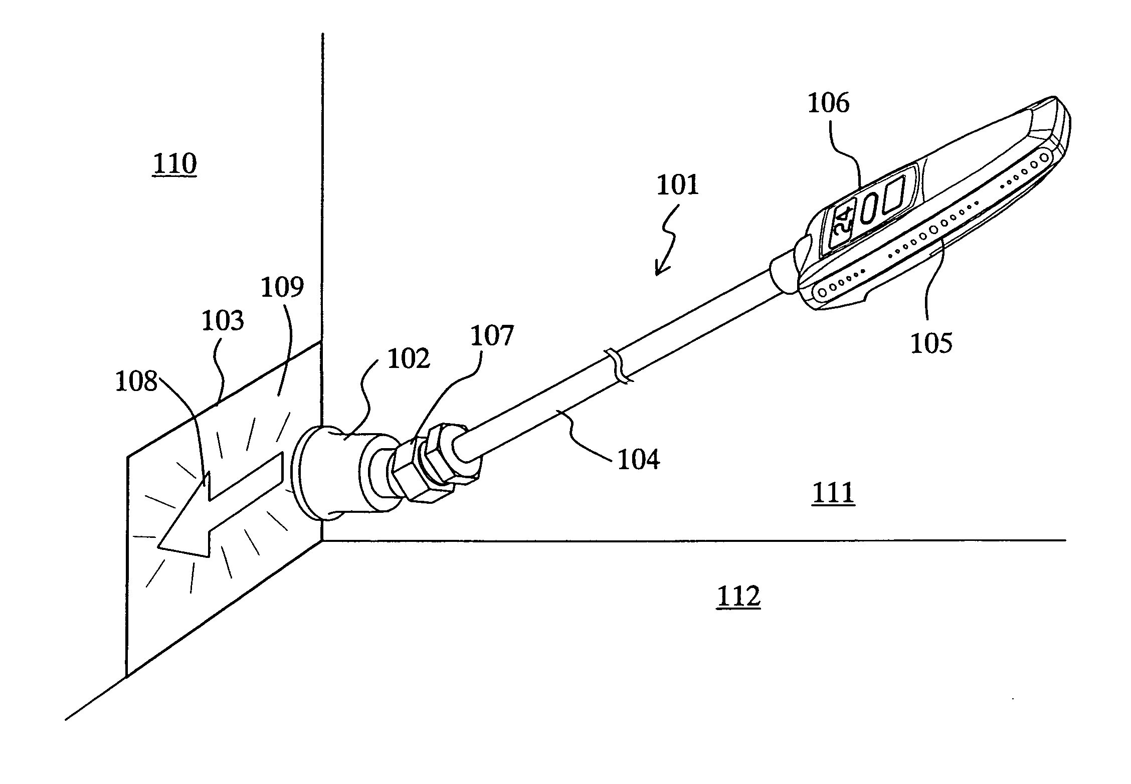 Stored light intensity measurement device