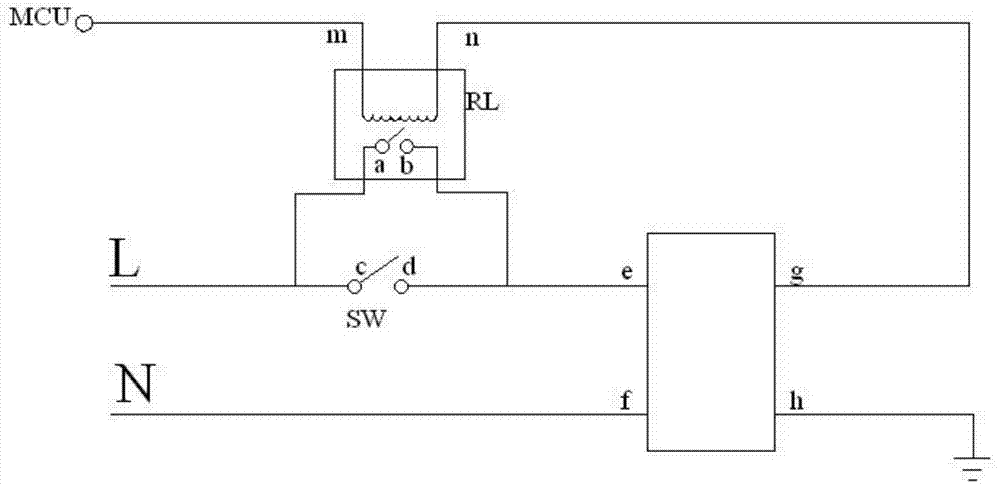 Door opening power-on circuit and washing machine using circuit