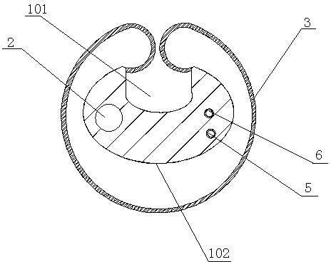 Oropharynx air passage capable of realizing esophagus blockage and trachea cannula guiding