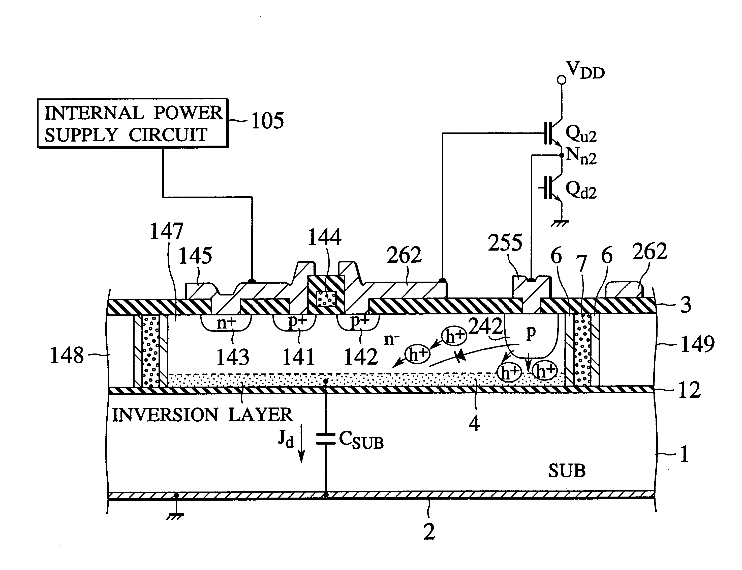 Dielectrically isolated IC driver having upper-side and lower-side arm drivers and power IC having the same