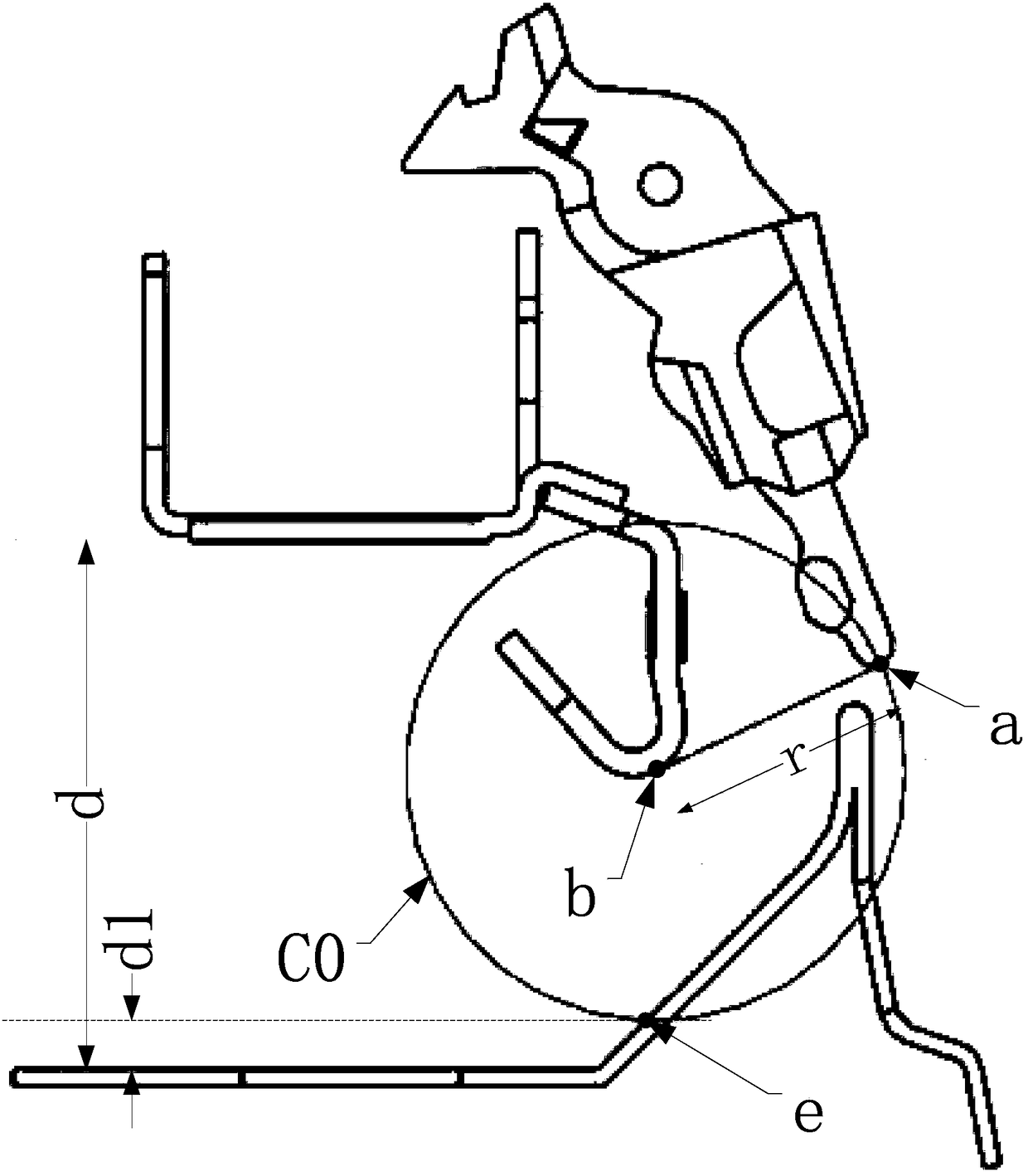 Arc striking and arc running structure