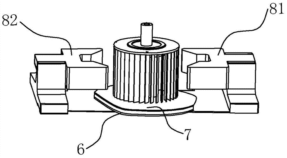 Correcting and positioning device for through-flow blade processing equipment