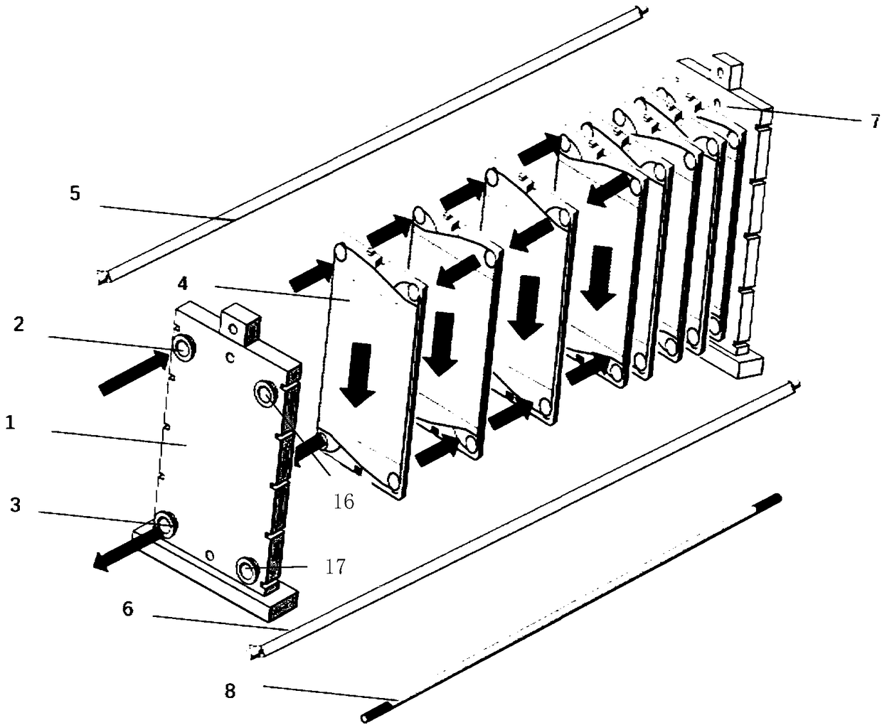 Temperature gradient energy storage heat exchanger