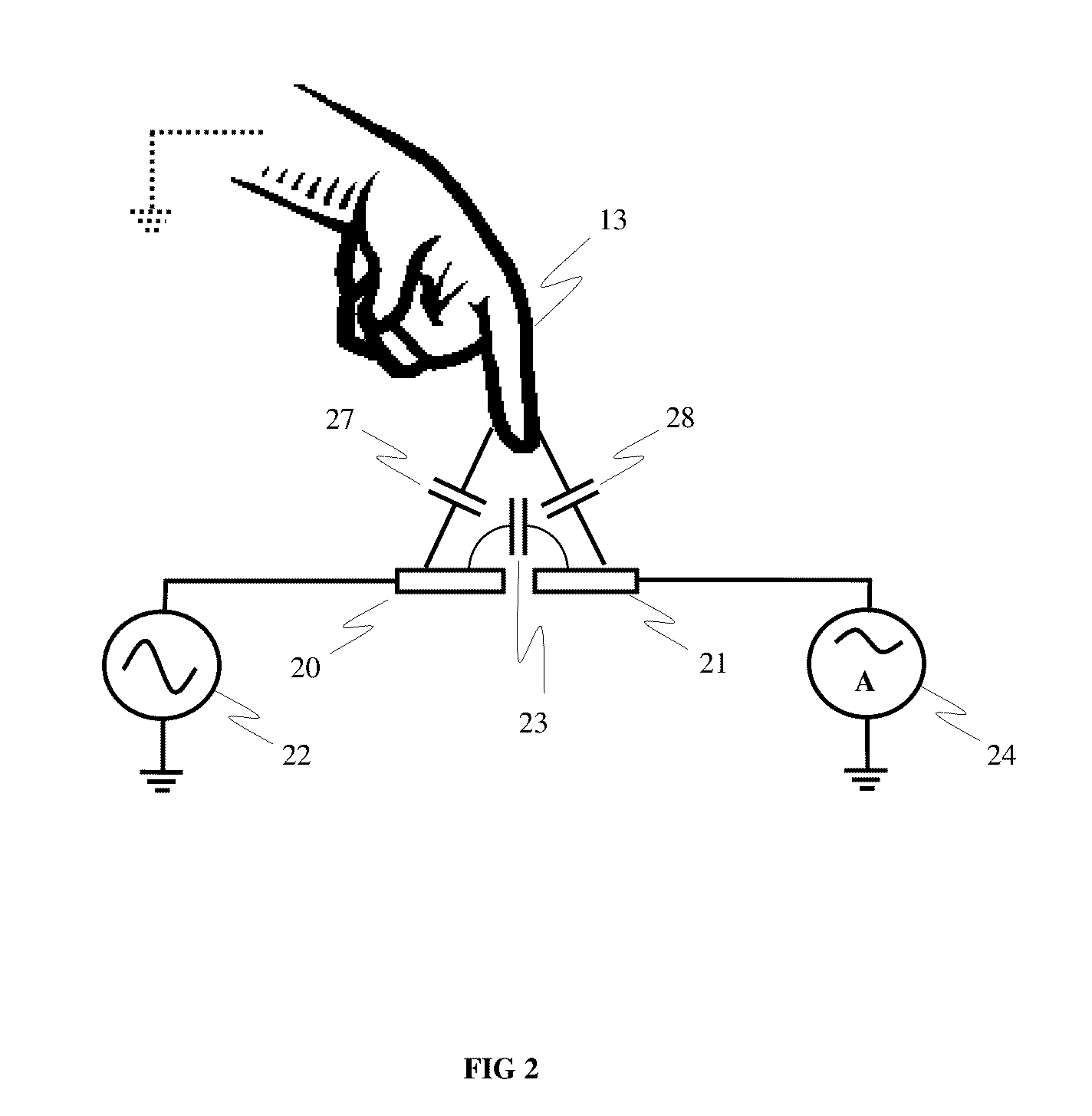 Capacitive touch panel with balanced parallel driving