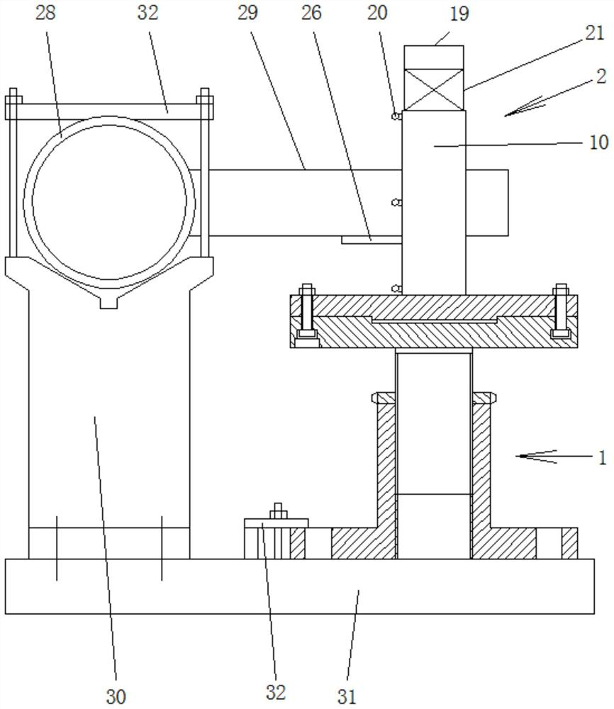 A small-diameter branch pipe welding positioning tool and positioning method