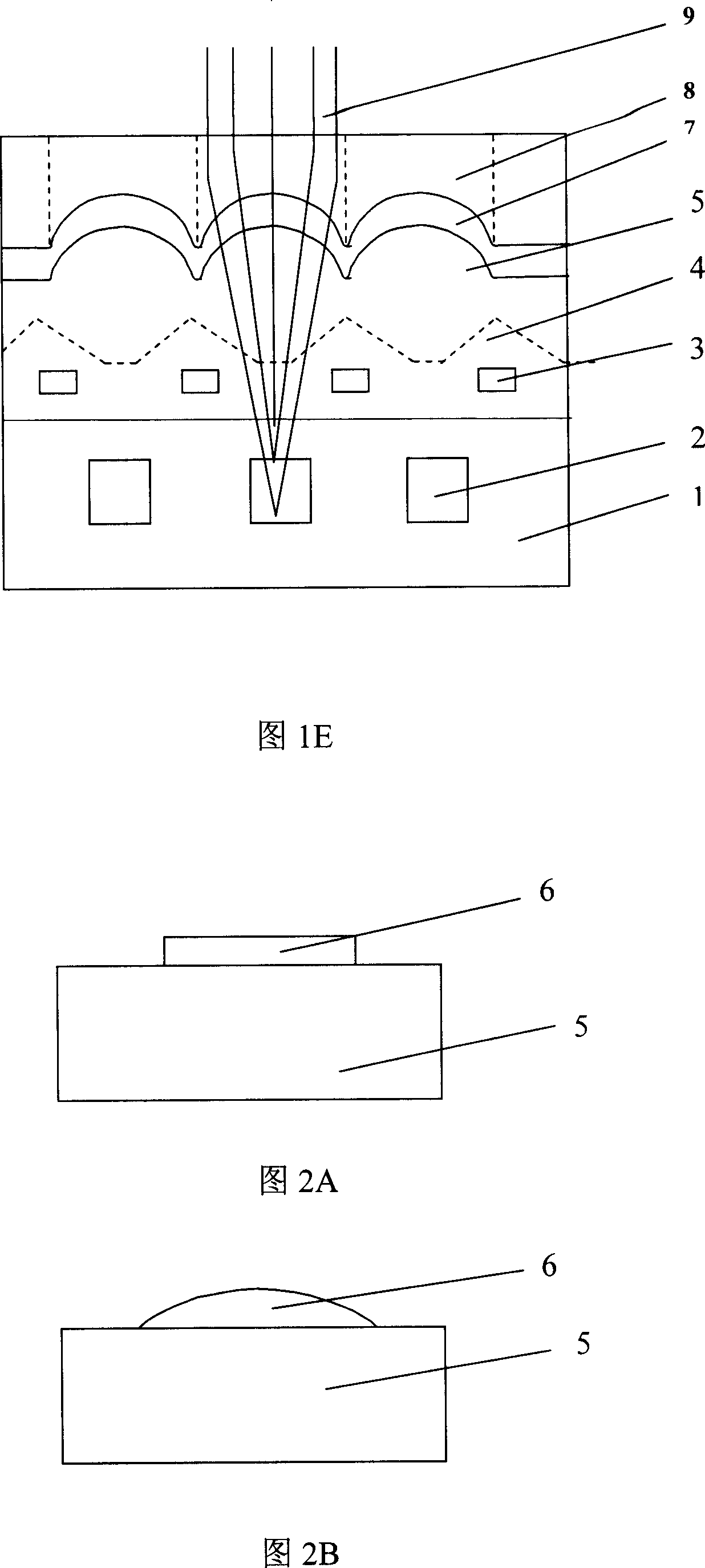 Single chip integrated CMOS imaging sensor with dual-focus microlens array