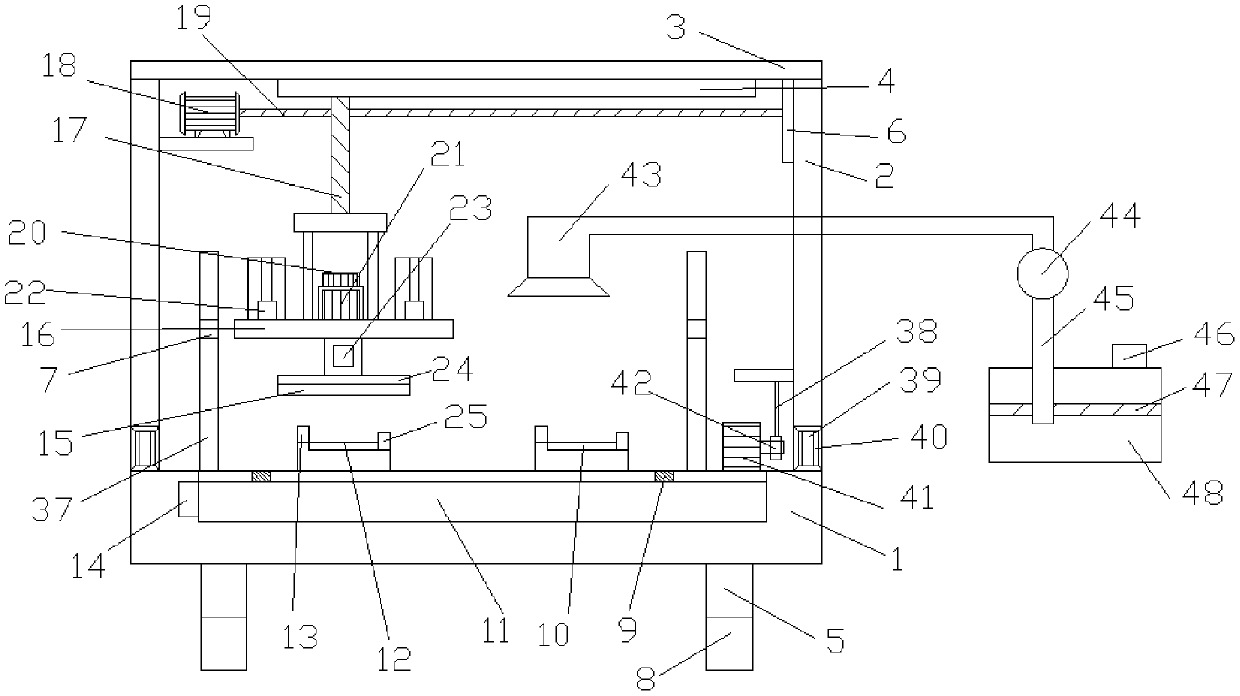 Hardware hanging part plane polishing machine