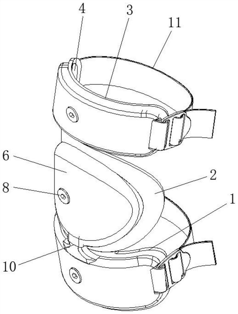 Sports kneecap with physical therapy function