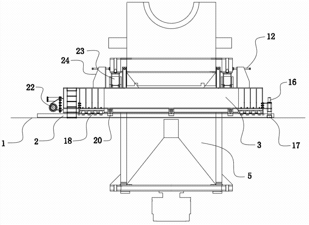 Transfer device of deepwater drill platform BOP (blowout preventer)