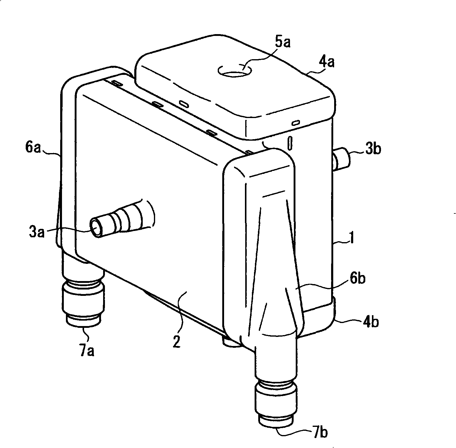 Hollow fiber membrane type artificial lung