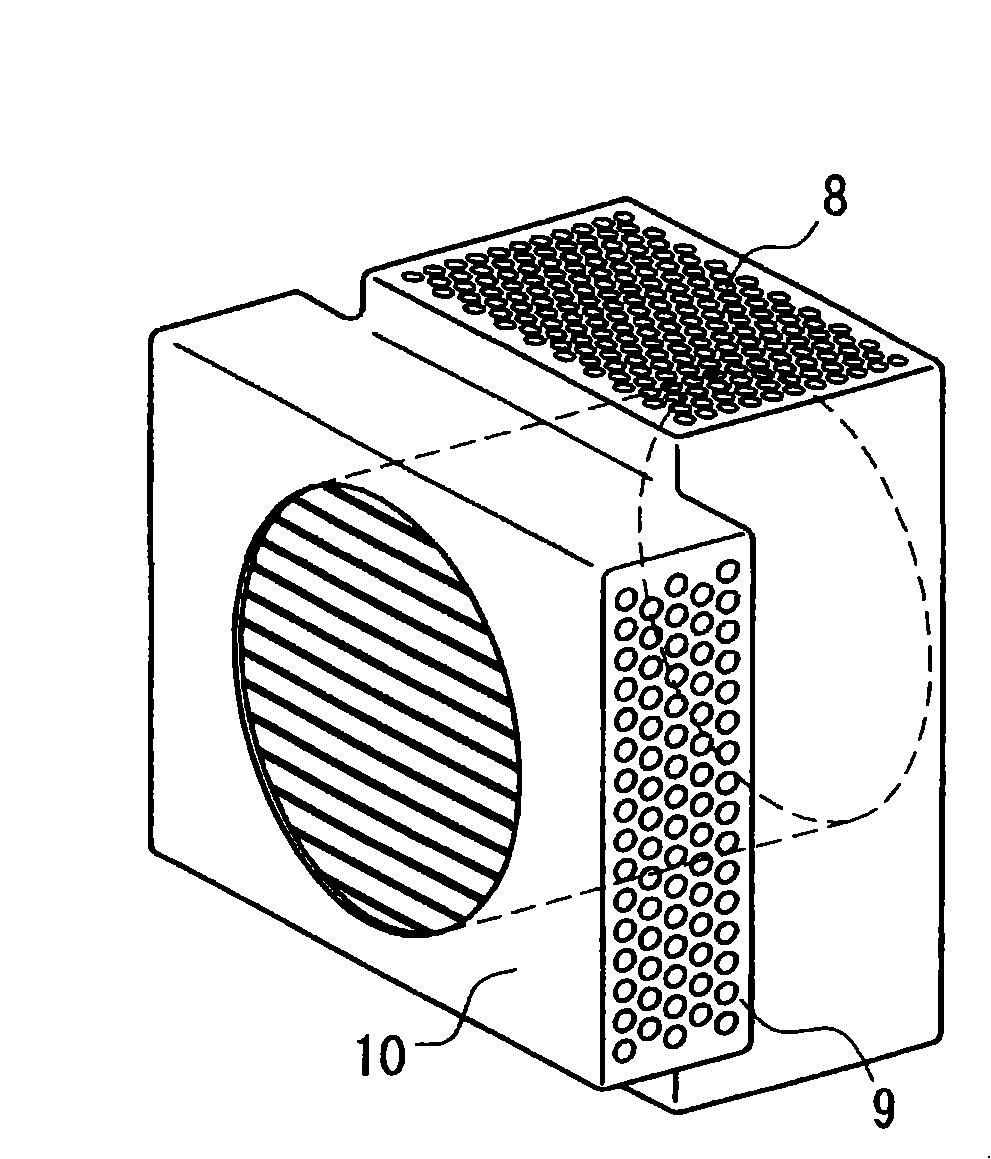 Hollow fiber membrane type artificial lung