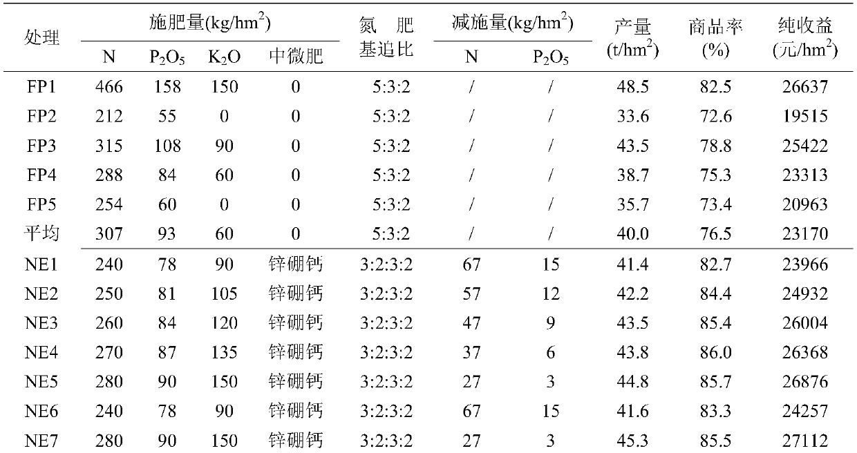 Special fertilizer for open-field muskmelons and application method