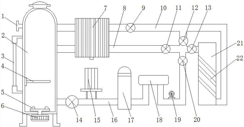 Novel reverse osmosis membrane on-line full-automatic forward and back flushing device