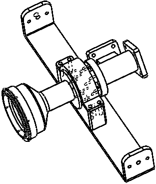 Portable double-offset-parabola antenna