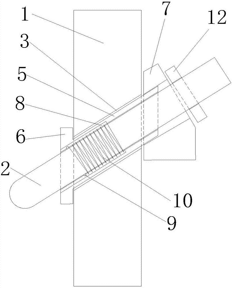 Anti-blocking device for discharging chute