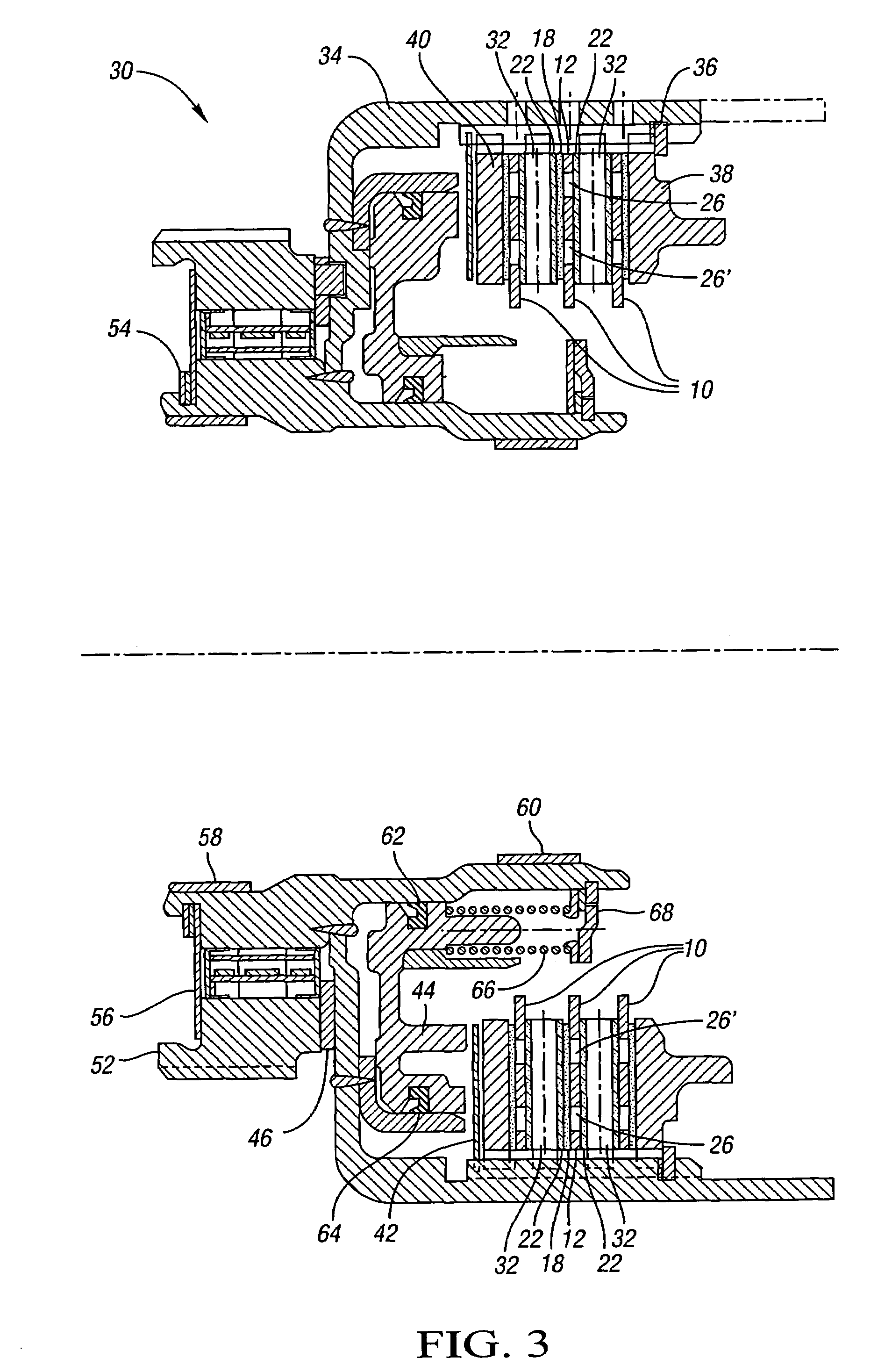 Wet clutch friction plate and method