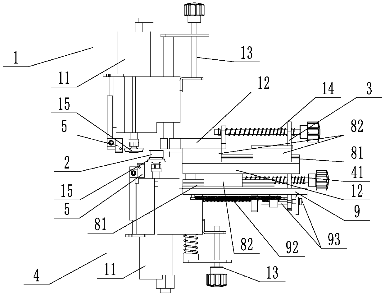 Trimming device for plate side edge sealing belt