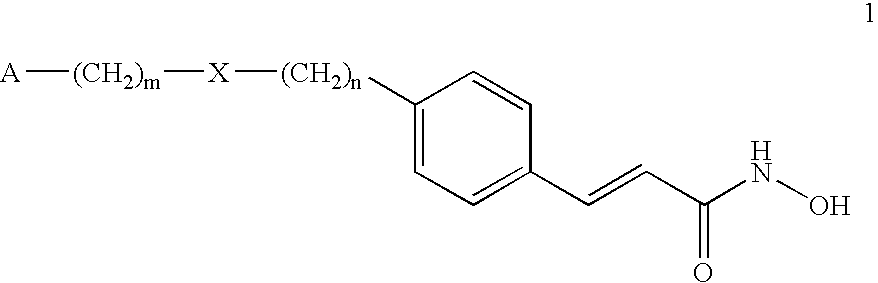 Alpha,beta-unsaturated hydroxamic acid derivatives and their use as histone deacetylase inhibitors