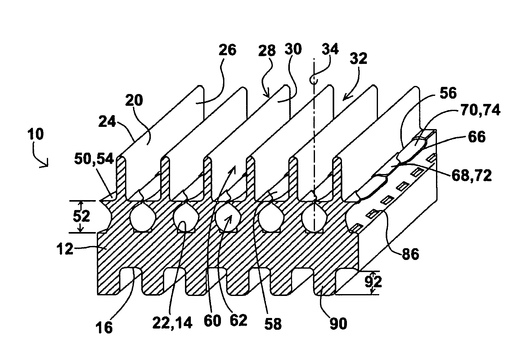 Finned tube for condensation and evaporation