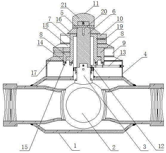 Annular type combined password locking control valve