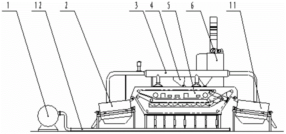 Dry method dense medium separation bed